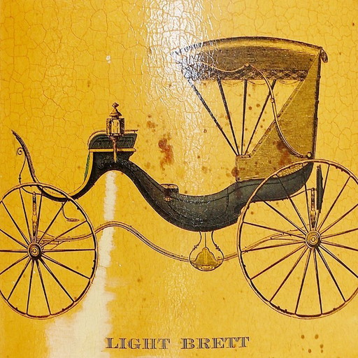 Metal wastepaper basket “Light Brett”, lithograph by Arthur A. Kaplan Co.