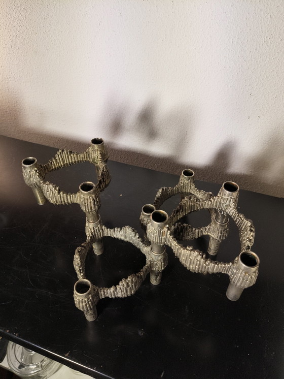 Image 1 of Candelieri brutalisti Variomaster Quist Nagel dal design vintage