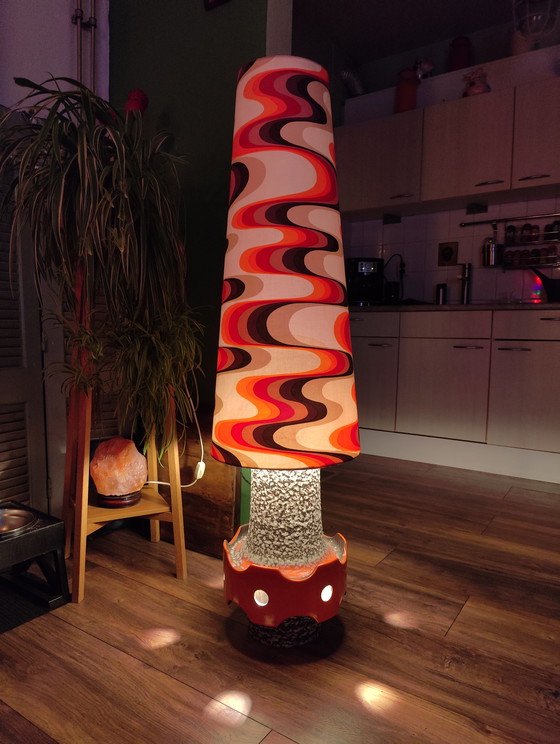 Image 1 of Retro/vintage Fat Lava ceramic floor lamp