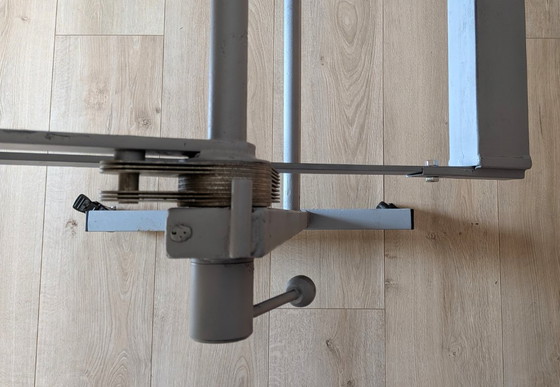 Drawing/Studio Table, Height Adjustable and Mobile with Brake, Side tables, Wood, Metal, Black (photo 11 of 20)