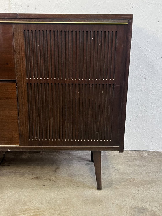 Image 1 of Vintage Audiomeubel / Dressoir Met Verlichting, Prinz, Engeland, 1960's