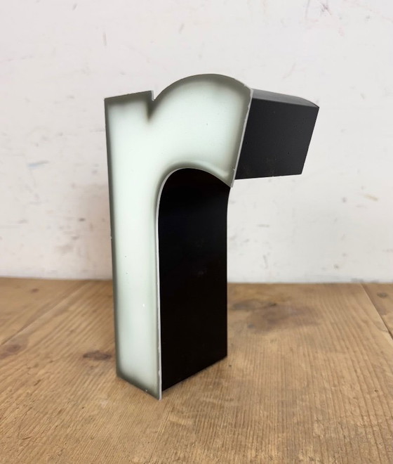 Image 1 of Vintage Grey Illuminated Letter R , 1970s