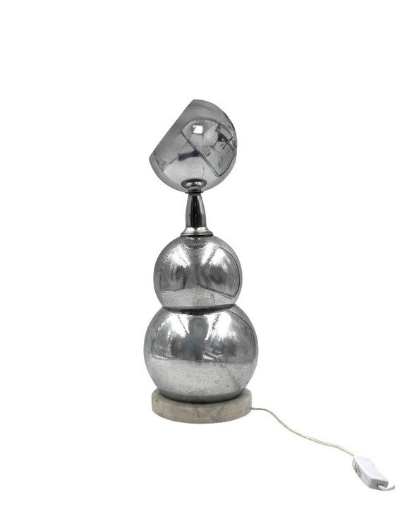 Image 1 of Space age chrome table Lamp, France 1970s