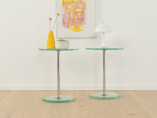 80s Set of Glass Tables, Peter Draenert