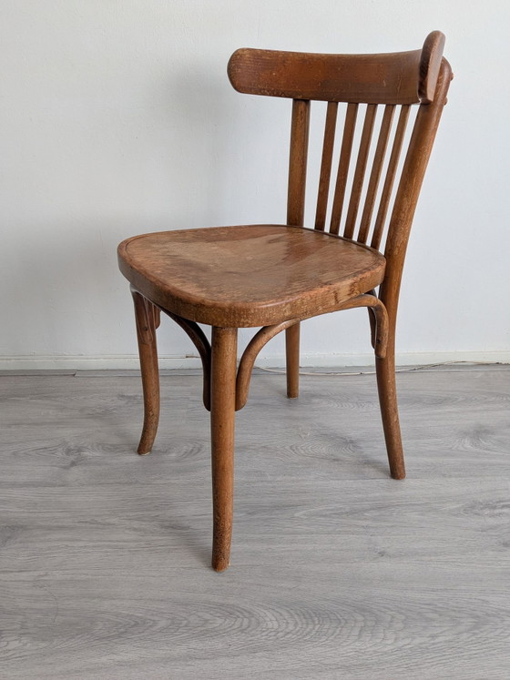 Vintage 1920s oak Teachers Desk + early Thonet chair – Wood (photo 8 of 15)