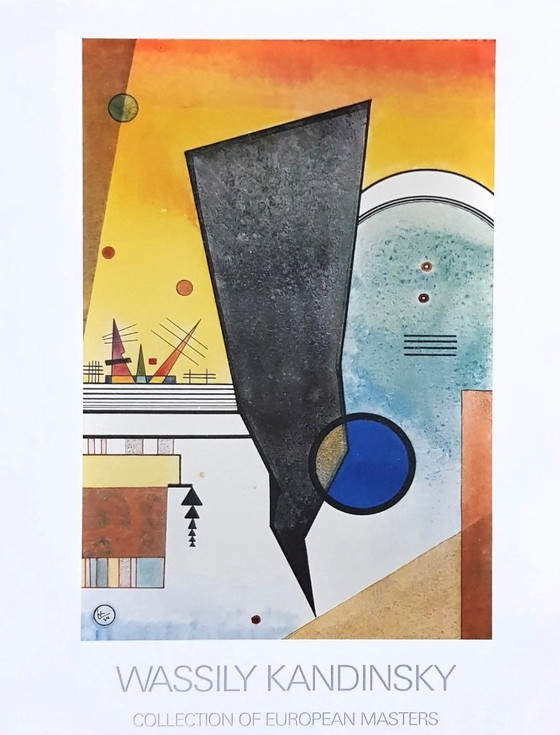 Image 1 of Wassily Kandinsky: "Gebogener Punkt, 1924". In der Platte signiert.