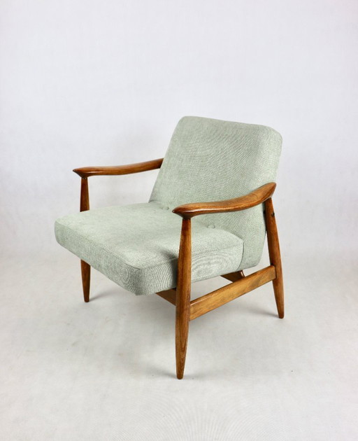 Fauteuil vintage GFM 300-202 en bouclé vert par J. Kedziorek, 1970