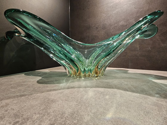 Image 1 of Magnifique bol en verre d'art de Murano du milieu du siècle