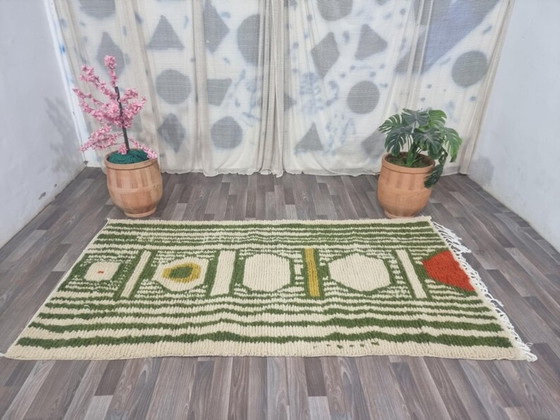 Image 1 of Tapis marocain artisanal en laine 300cmx150cm
