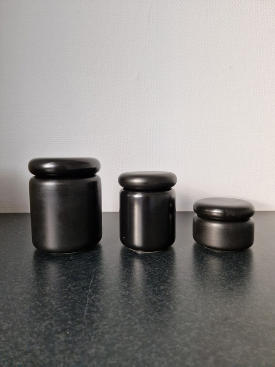 Image 1 of Juego de 3 macetas Sicart Italy Design Angelo Spagnolo, años 70