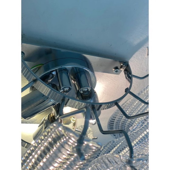 Image 1 of Moderne wandlampen "Selle" van Murano-glas in Mazzega-stijl met diamantgeslepen transparantie — Set van twee