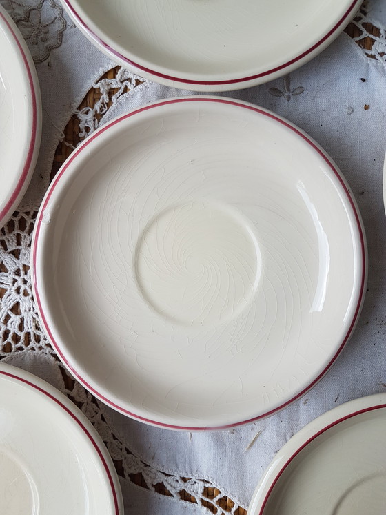 Image 1 of Vintage aardewerk 5 persoons koffie servies