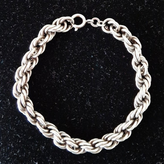 Bracciale Svedese in Argento a Maglie - Anni '70 – Zilver, Oggetti decorativi, Silver (photo 5 of 9)