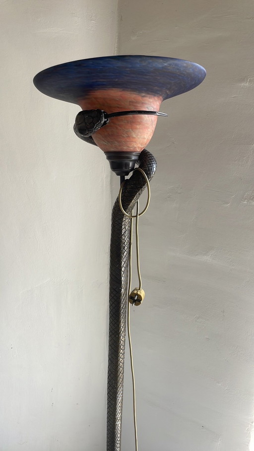 Stehlampe im Stil von Edgard Brandt