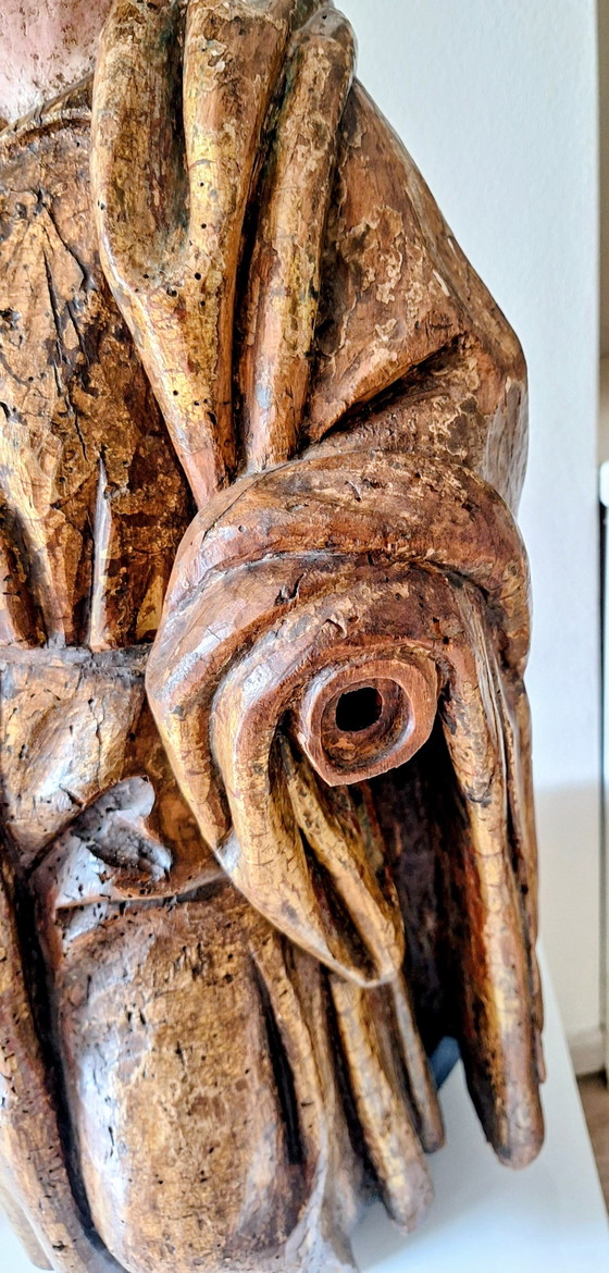 Image 1 of 18th-century Spanish colonial statue