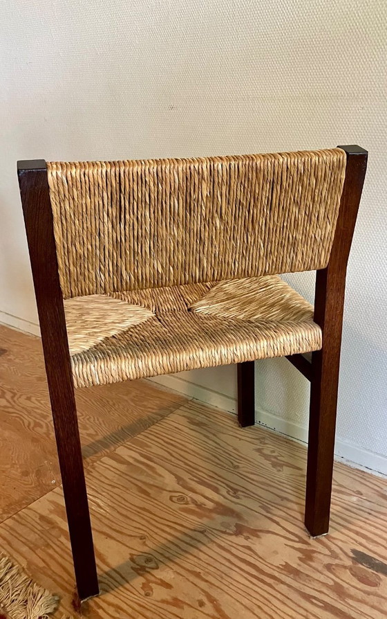 Image 1 of Set di 4 sedie da pranzo in wengé Martin Visser