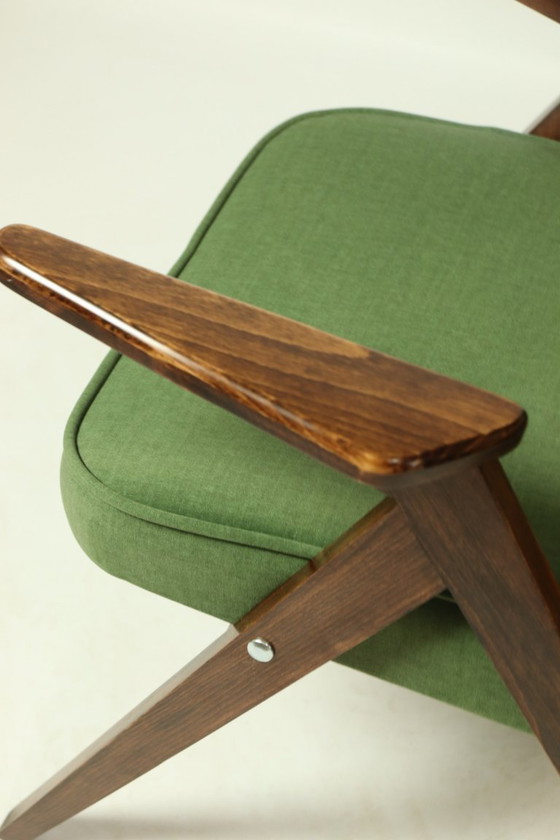 Image 1 of Paar vintage fauteuils groen Royal fluweel MCM ontwerp