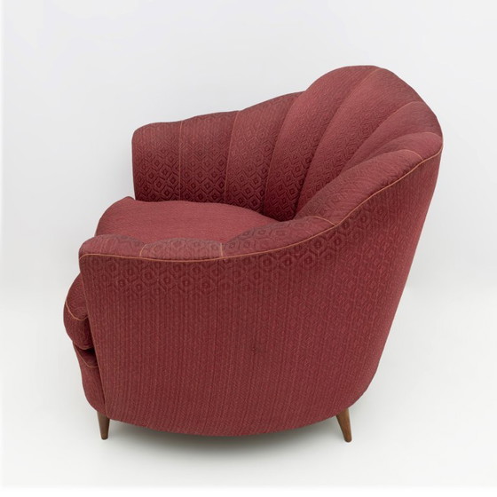 Image 1 of Paire de fauteuils en velours de style moderne du milieu du siècle, signés Gio Ponti, pour Casa e Giardino, années 1950
