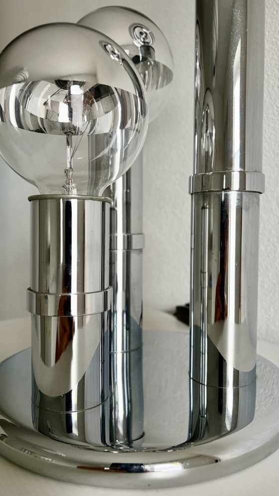 Lampada da tavolo Hustadt V3437/03 cromata, stile Space Age anni '70, vintage – Hustadt Leuchten (photo 10 of 10)