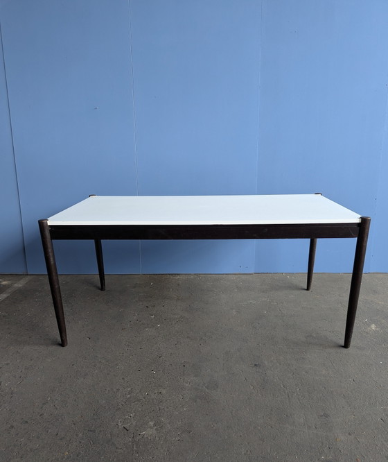 Image 1 of Vintage witte formica & wenge eettafel, Pastoe