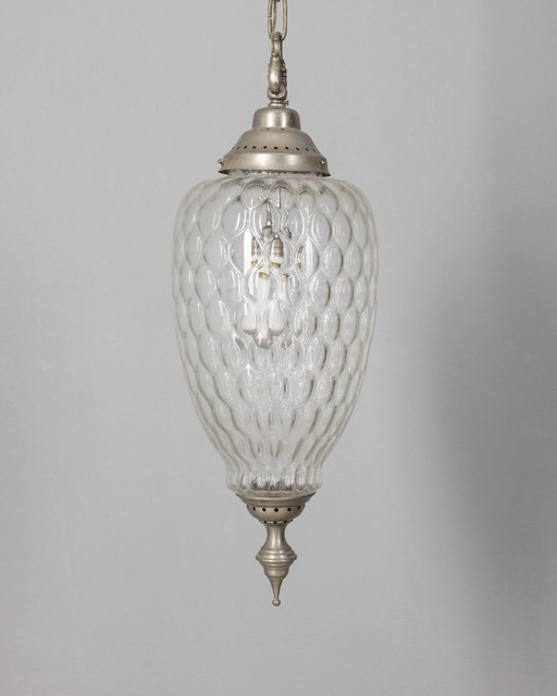  Page 1 of 10 1960s vintage pendant lamp in decorated glass Italian design 