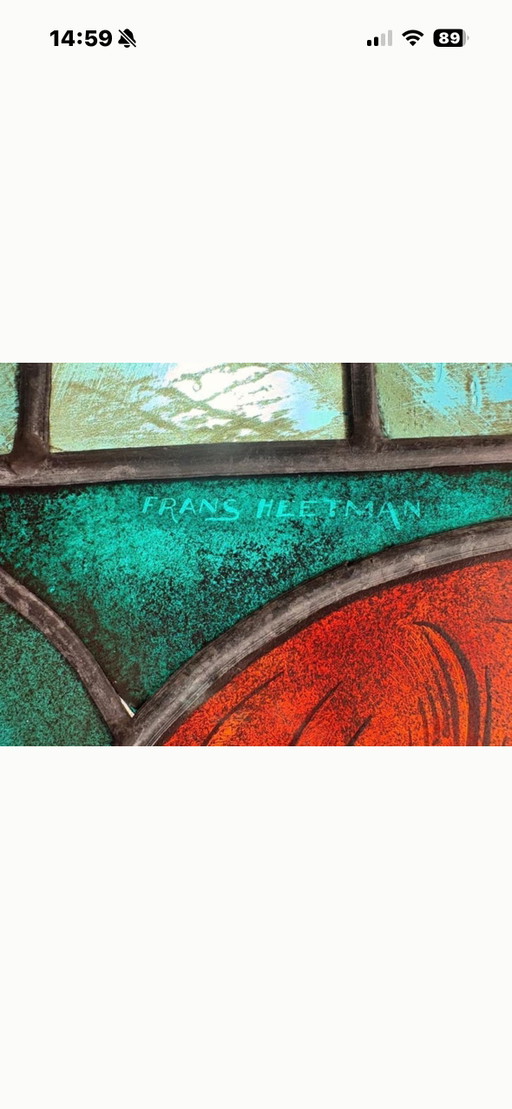 Frans Heetman, artista colorido e idiosincrásico, vidrieras