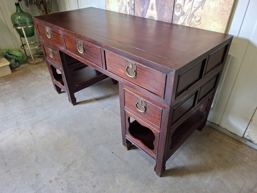 Antique Chinese desk, writing table, desk, dimensions 140x60cm and 77cm high.