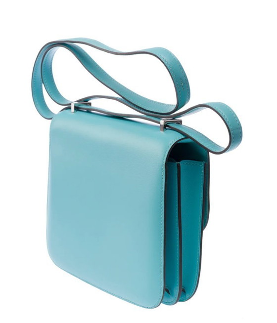 Image 1 of Sac HERMES Constance en Cuir Bleu - 103444