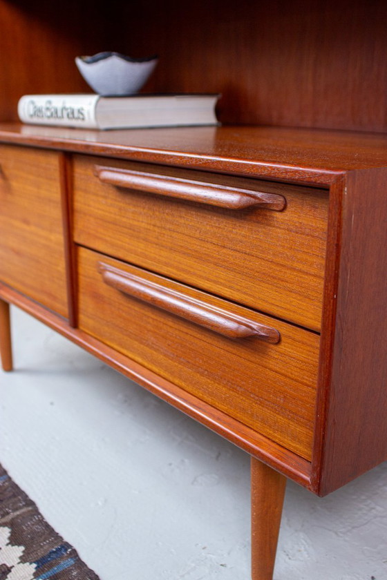 Image 1 of Vintage teak bookcase, highboard, sideboard, Mid Century Danish