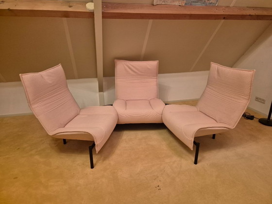 Image 1 of Cassina Veranda 3-seater pink corduroy in very good condition