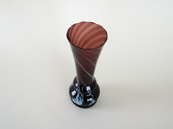 Image 1 of Ruby glass vase, Danish design, 1960s, made in Denmark