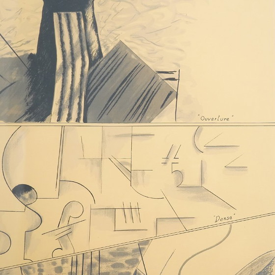 Image 1 of Aldo Mondino, Litografia a colori su carta, Danza, anni '70