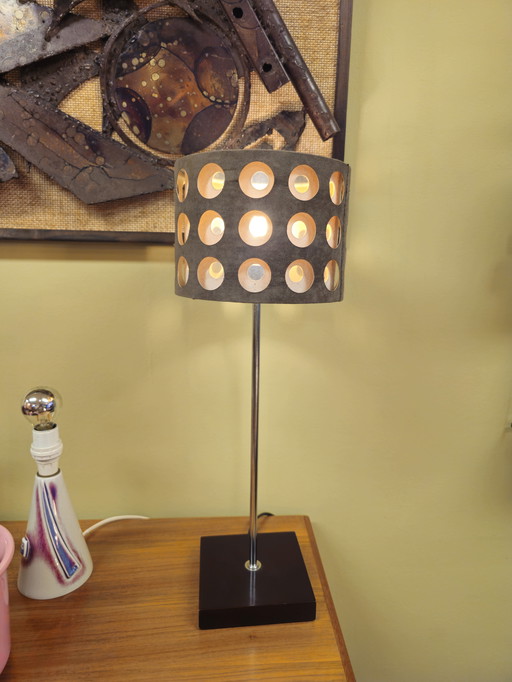 Vintage Tafellamp Bureaulamp Lamp Rondingen Rond