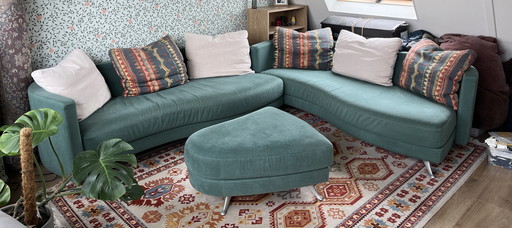 Green corner sofa Rolf Benz
