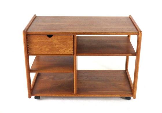Image 1 of Danish design trolley with drawer vintage