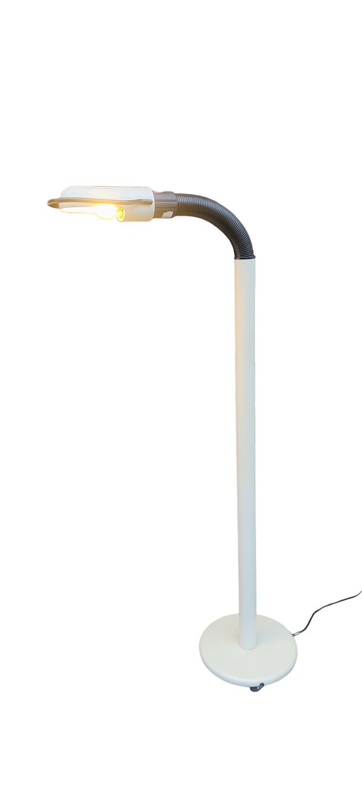 Lampada da terra a tubo Space Age anni '70