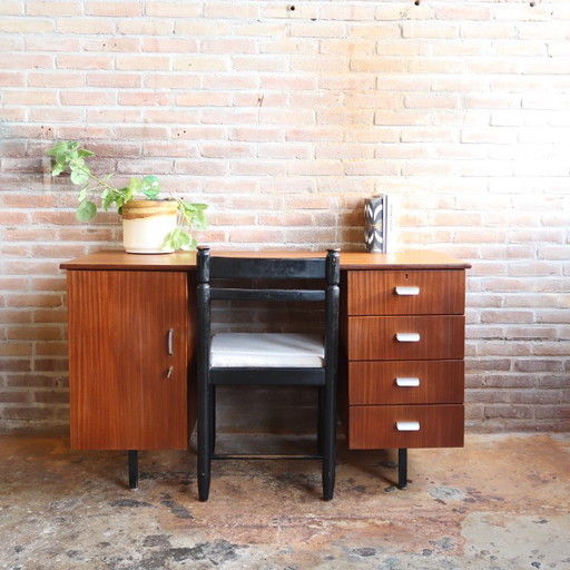 Scrivania vintage anni '60-'70 in teak