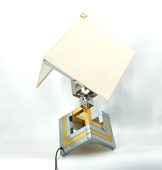 Image 1 of Grande lampe de table géométrique de Lumica, Espagne, années 1970