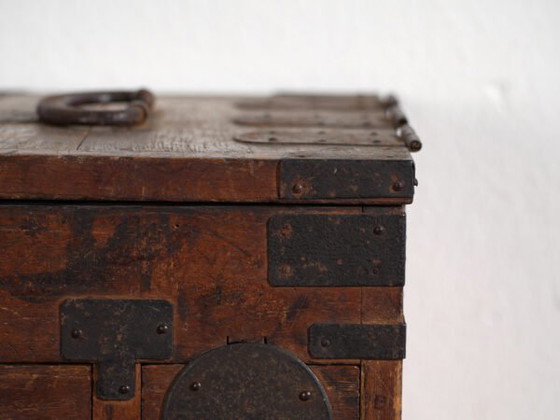 Antico Baule Giapponese per Documenti con Cassetti e Ferramenta in Ferro – Tansu Portatile – Periodo (photo 32 of 40)