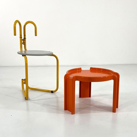 Image 1 of Mesa auxiliar naranja de Giotto Stoppino para Kartell, años 70