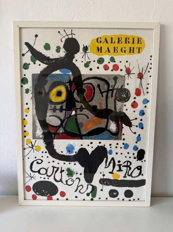Image 1 of Poster della mostra di Joan Miró MAEGHT del 1965 incorniciato da EAMES