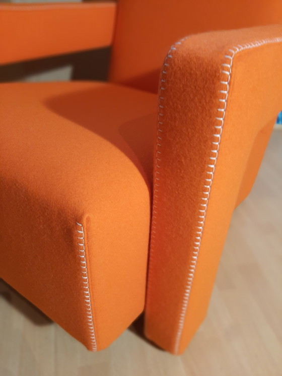Image 1 of Cassina Utrecht 637 Nuovo mai usato in panno di lana Ruggine arancione (Serie 13L) Punto cavallo