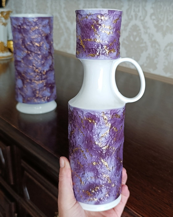 Vintage Royal Porzellan Bavaria KPM Vase Set – KPM Royal, Porcelain (photo 5 of 10)