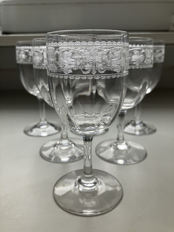 Image 1 of 16x glaasjes Baccarat Chablis uit 1900 - 1906 niet gesigneerd