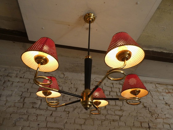 Lustre Mid-Century, France, années 1950 – Mid Century Modern (photo 6 of 7)