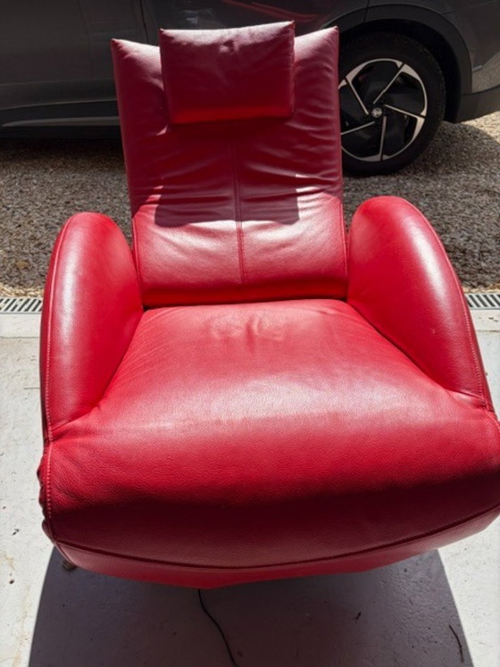 Frank Sitzmobel 'Mate' Fauteuil de Relaxation – Frank Sitzmöbel, Fauteuils de relaxation, Leather, Metal (photo 3 of 9)