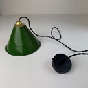 VINTAGE INDUSTRIELLE KONISCHE WERKSTATTAUFHÄNGUNG