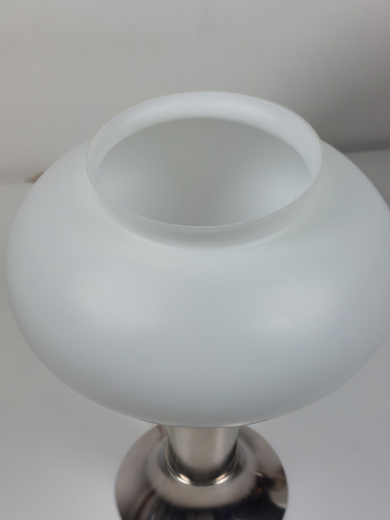 Image 1 of Vintage tafellampen DDR Space Age chromen bedlampjes