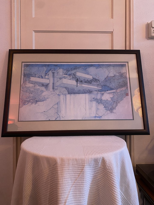 Frank Loyd Wright - Fallingwater |XL 100x65cm