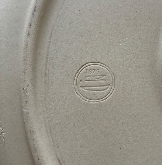 Image 1 of Große runde Platte, Digoin-Fabrik